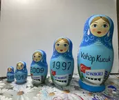 Именные матрешки с ручной росписью